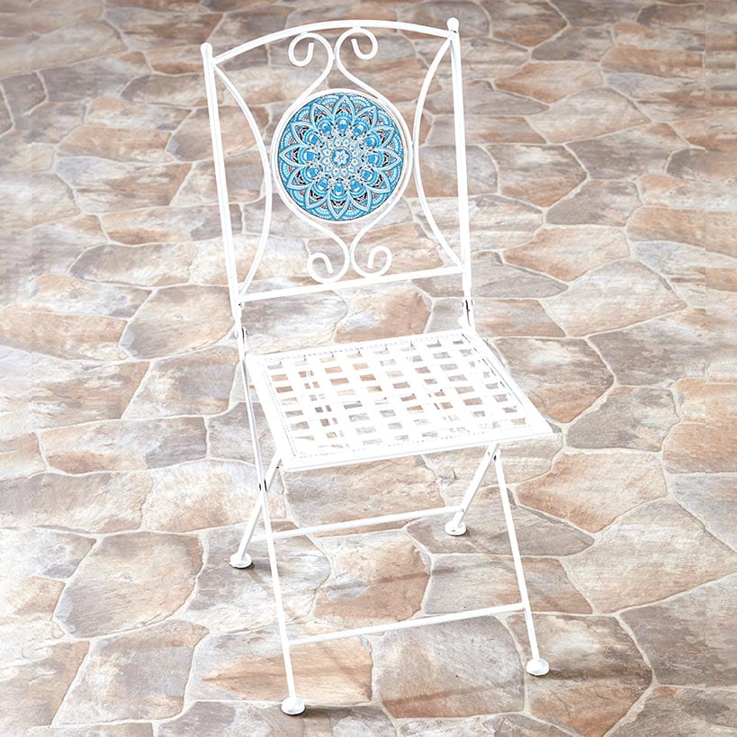 Metal Mosaic Outdoor Chair#select-color_white