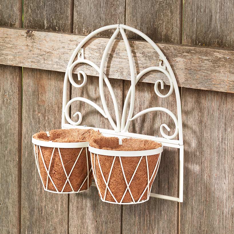 Decorative Wall Planters with Coir Liners