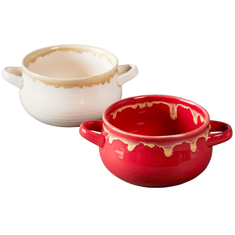Stoneware Soup or Chili Bowls - Set of 2