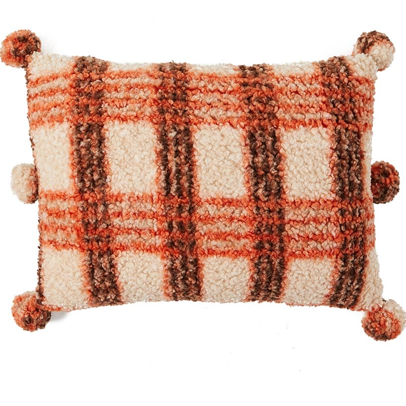 Autumn Plaid Accent Pillow