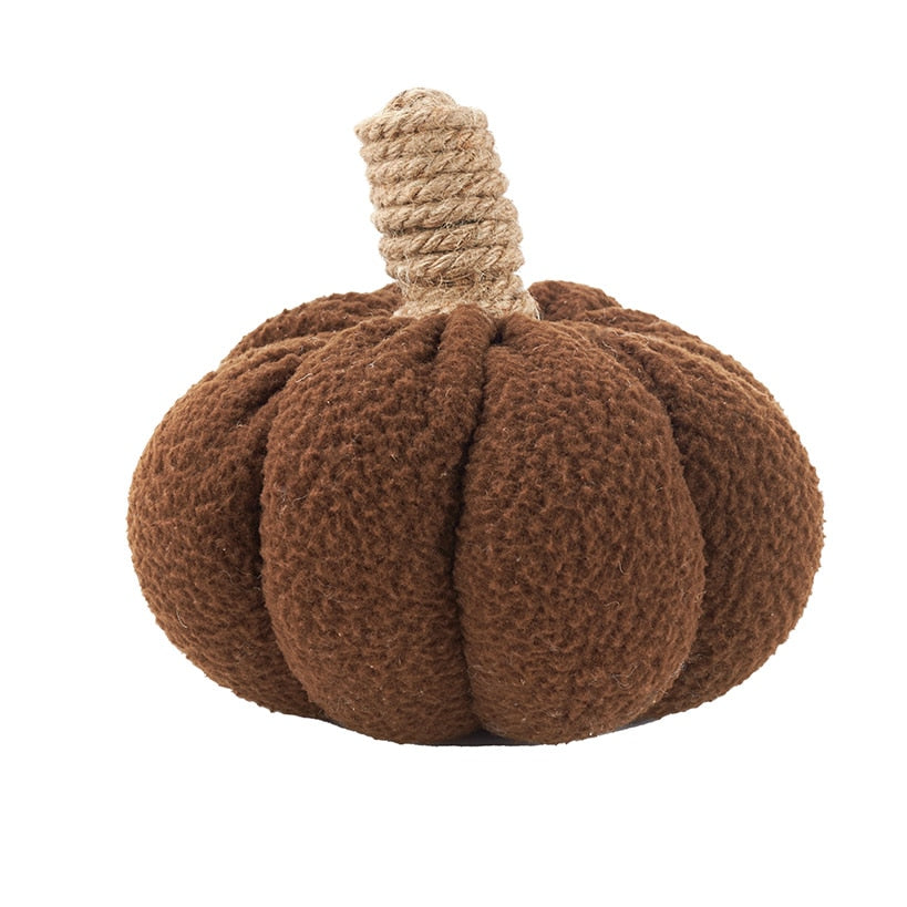 Sherpa Pumpkin-Shaped or Embroidered Autumn Accent Pillow