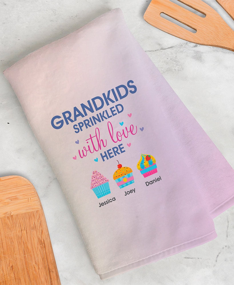 Personalized Grandkids Sprinkled with Love Kitchen Collection