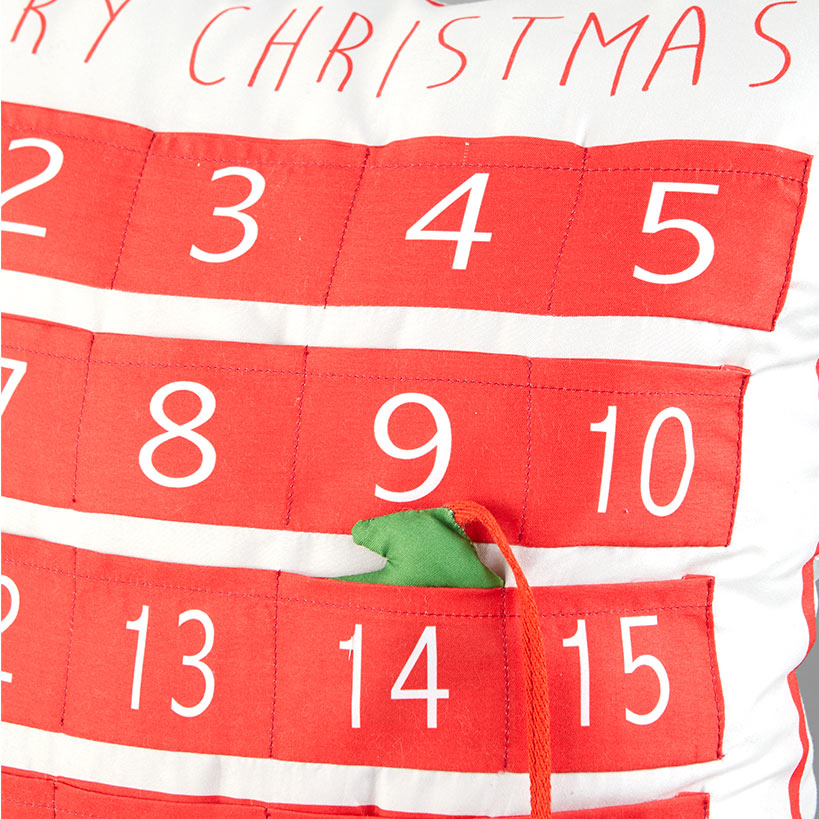 Advent Countdown to Christmas Accent Pillow