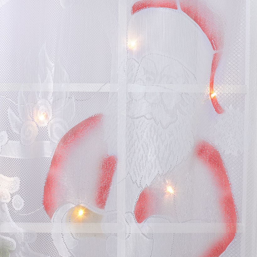Pre-Lit Santa Window Panel