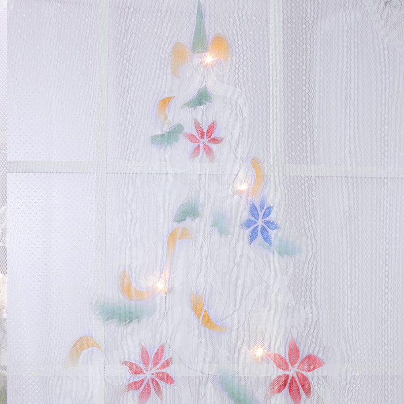 Pre-Lit Santa Window Panel