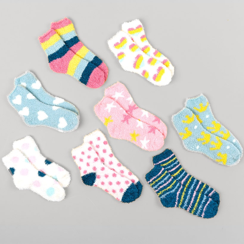 Girl's Cozy Socks Pack - Set of 8