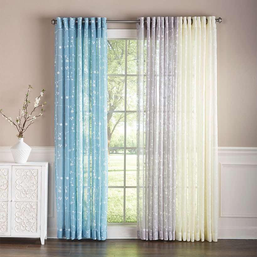 Embroidered Semi-Sheer Panel
