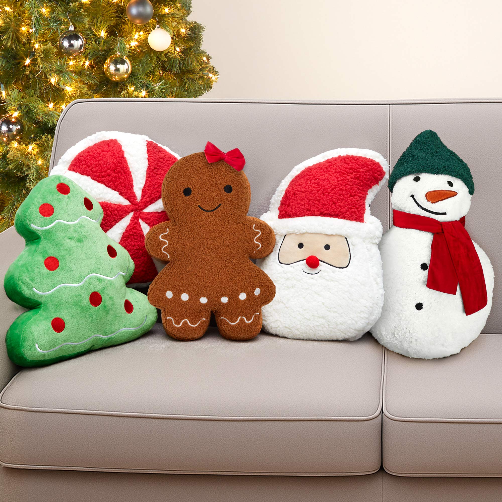 Holiday Character Shaped Decorative Pillow