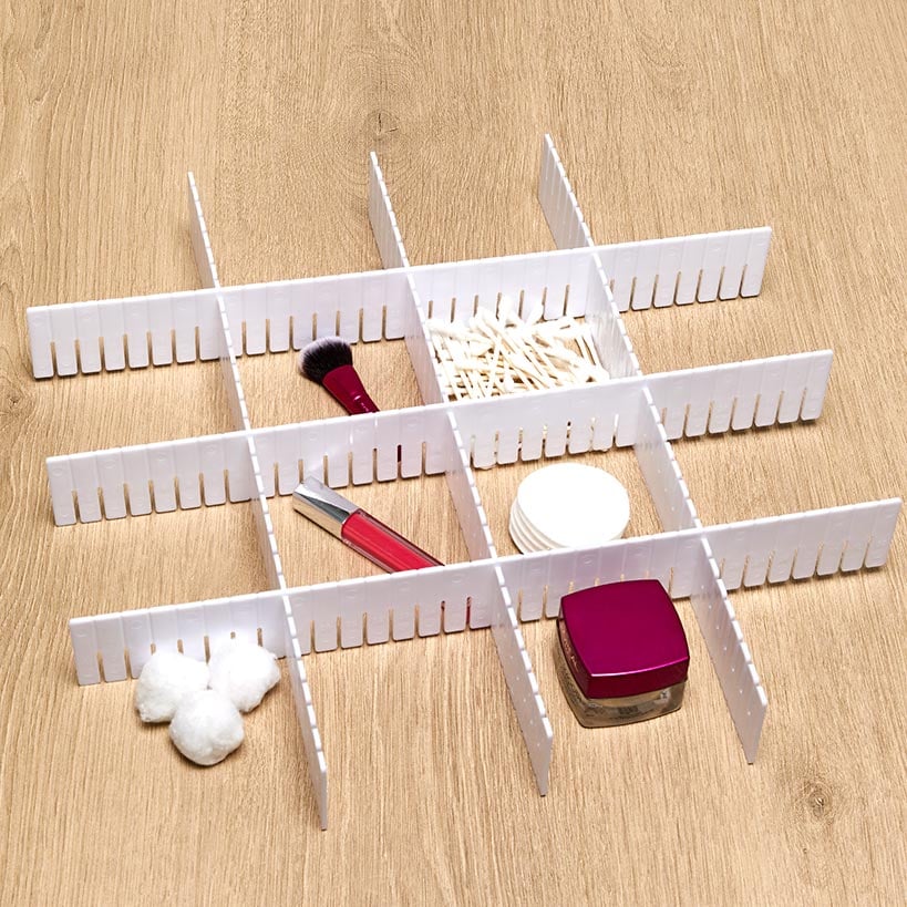 6-Pc. Adjustable Drawer Dividers