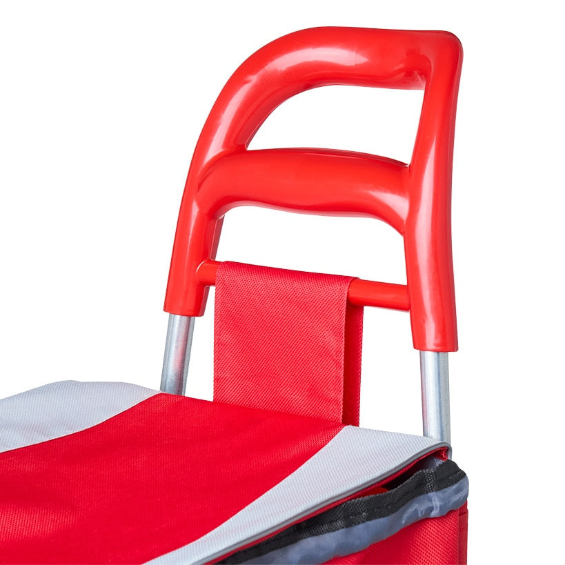 Alpine Cuisine Shopping Cart with Bag and Wheels