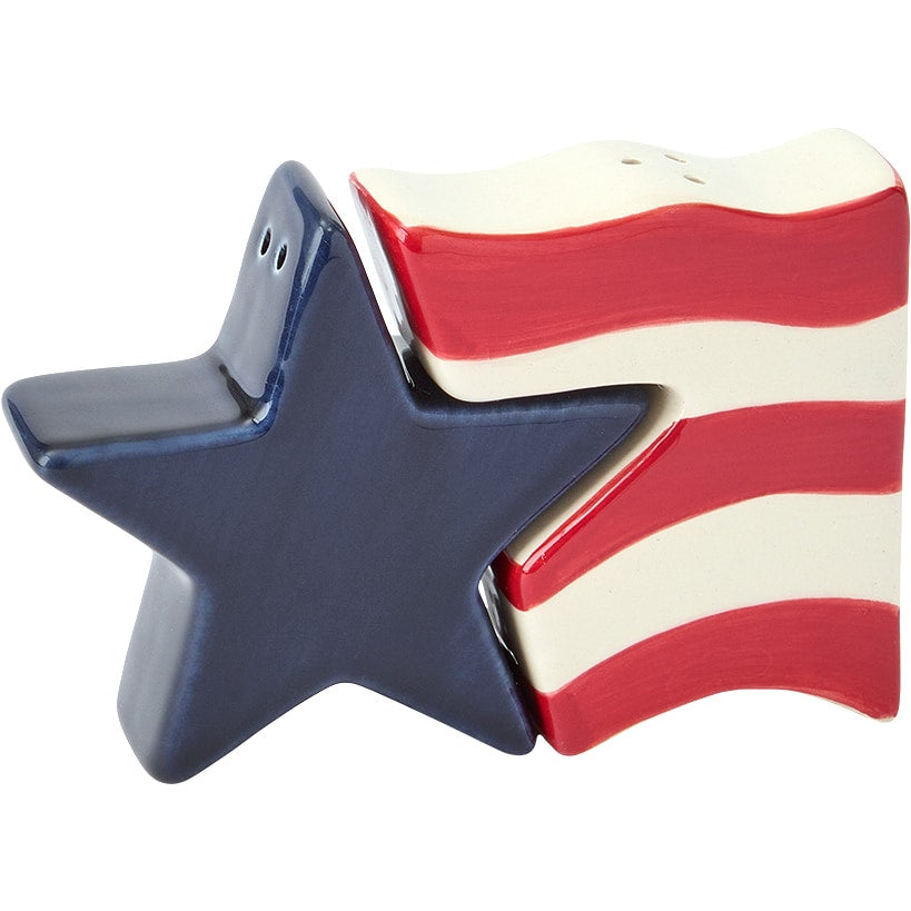 Americana Patriotic Melamine Appetizer Plates - Set of 4