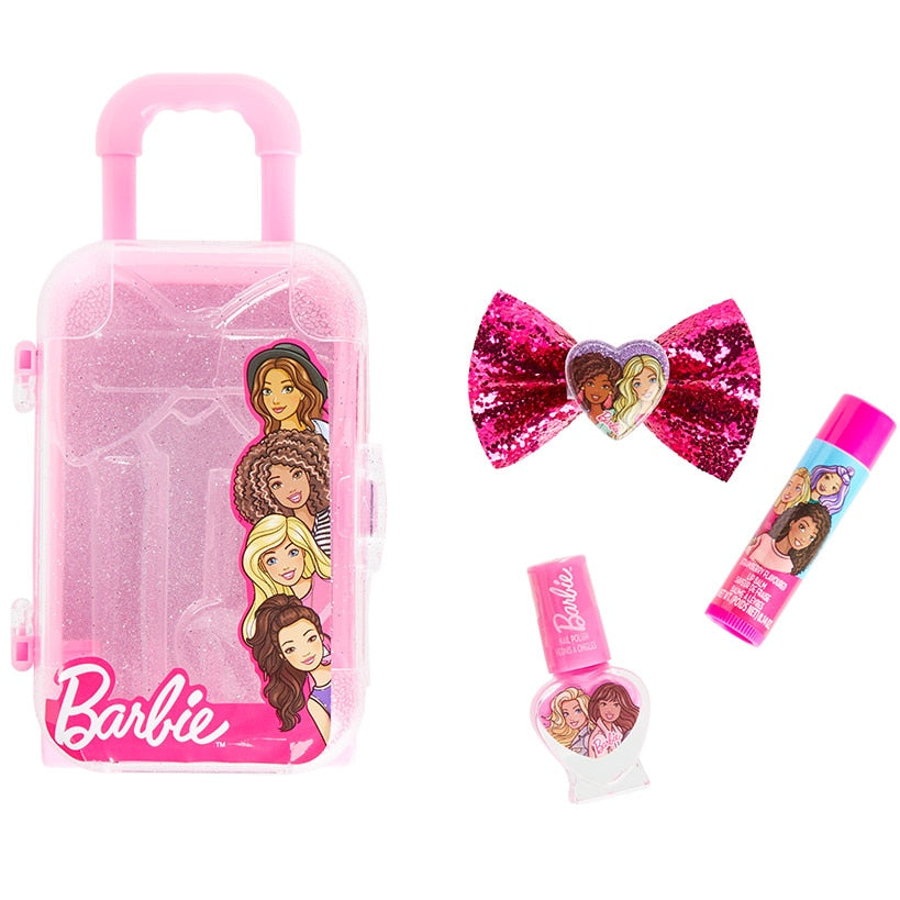 Barbie Accessories in Mini Luggage Case 3-1/4"W x 2"D x 5-1/2"H