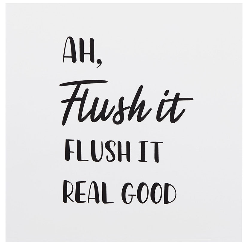 Humorous Bathroom Wall Art - Flush, Seat, Sprinkles, or Text