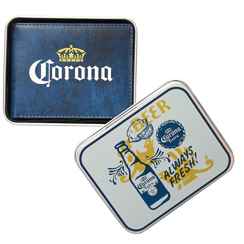 Men's Wallet in Gift Tin - Corona, Mickey Mouse or Modelo
