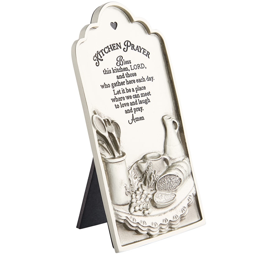 Bless This Kitchen Religious Decor - Pie Plate or Kitchen Prayer Plaque