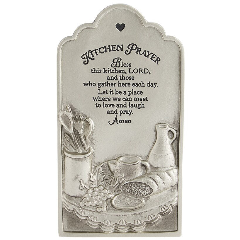 Bless This Kitchen Religious Decor - Pie Plate or Kitchen Prayer Plaque