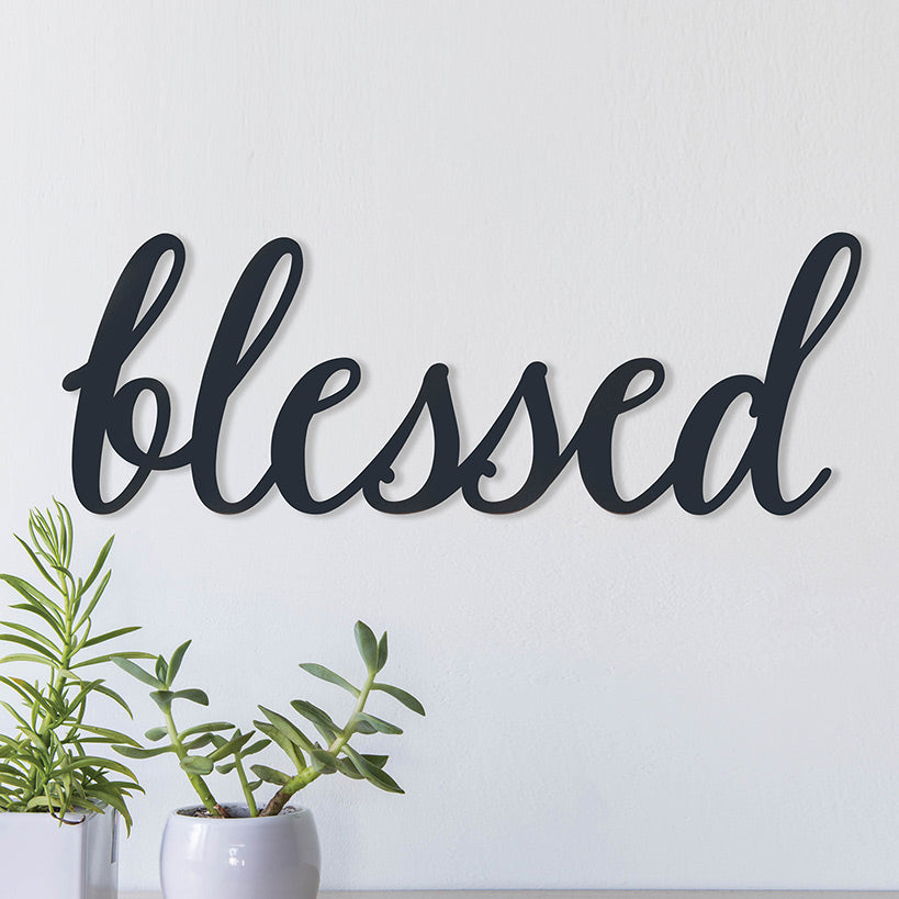 Blessed Wood Décor Plaque