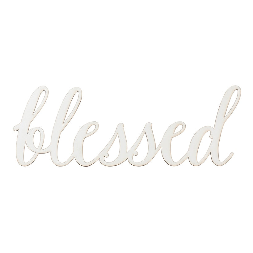 Blessed Wood Décor Plaque