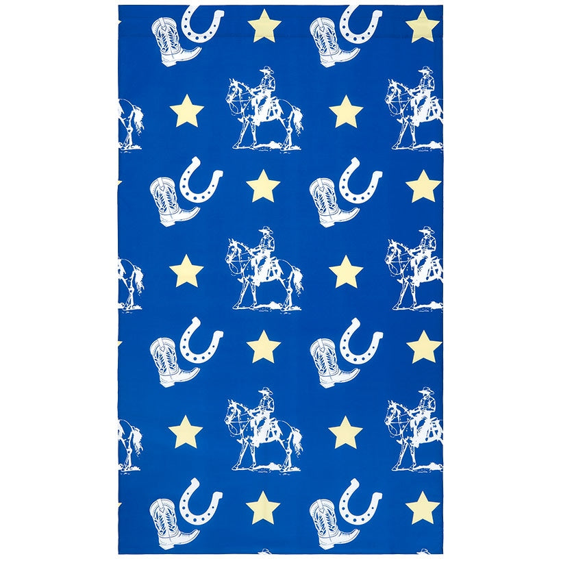 Buckaroo Cowboy Window Panel 50" x 63" or 50" x 84"