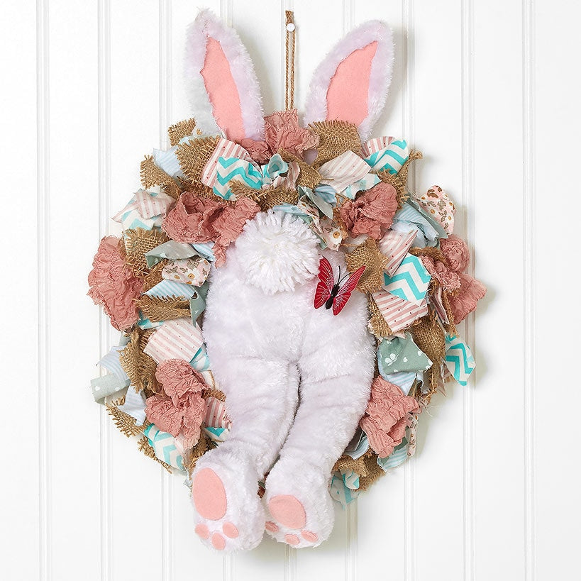 Easter Bunny Butt Wreath - Boy or Girl