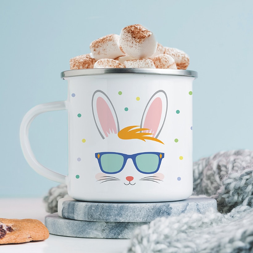 Personalized Easter Bunny Camp Mug