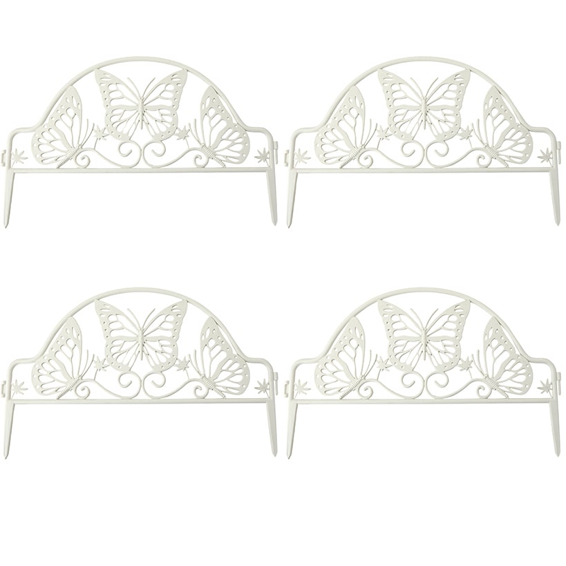 Butterfly Garden Border Fence Edging -Set of 4