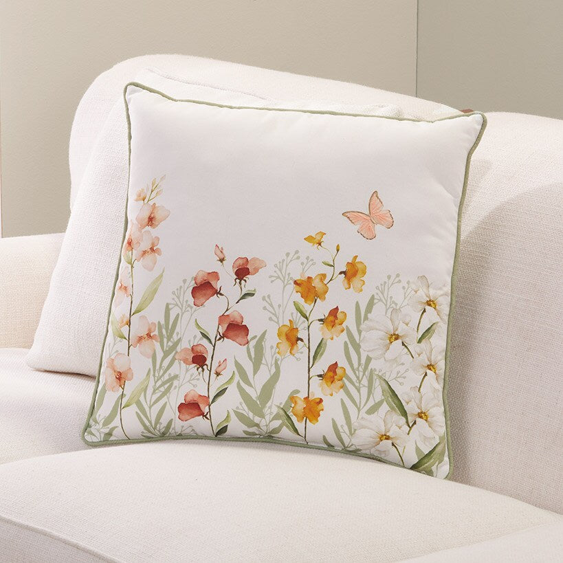 Butterflies Accent Pillow#select-pillow_watercolor-floral