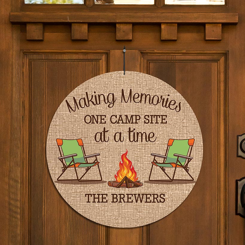 Personalized Camping Wall Hangers