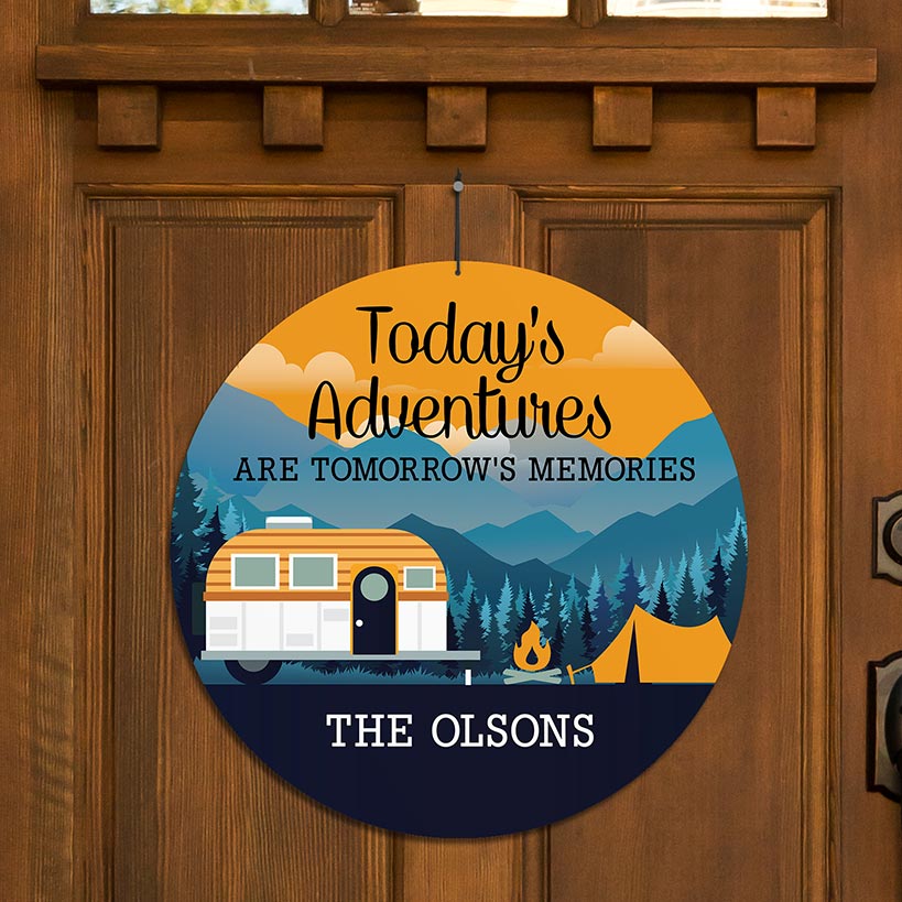 Personalized Camping Wall Hangers