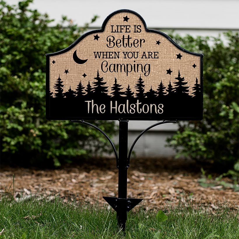Personalized Camping Magnet Yard Sign