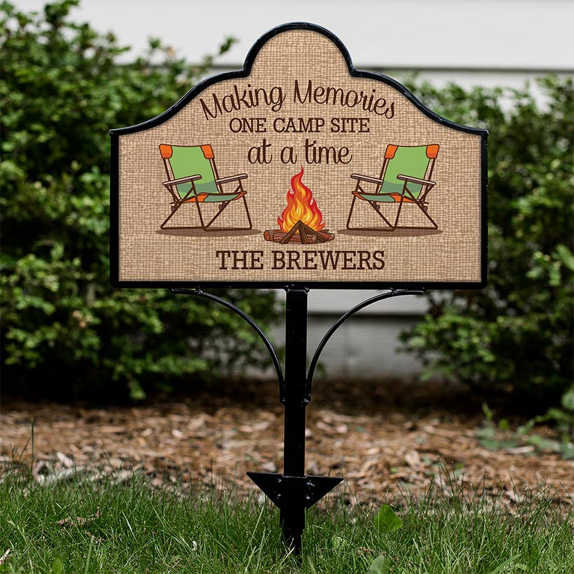Personalized Camping Magnet Yard Sign