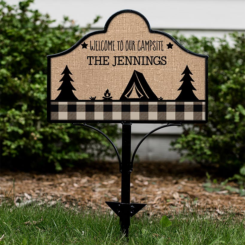 Personalized Camping Magnet Yard Sign