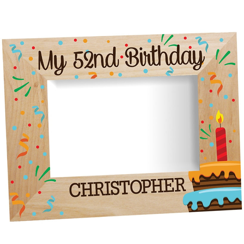 Personalized Wooden Birthday Picture Frame