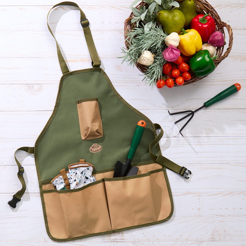 Canvas Garden Apron With Tool Storage