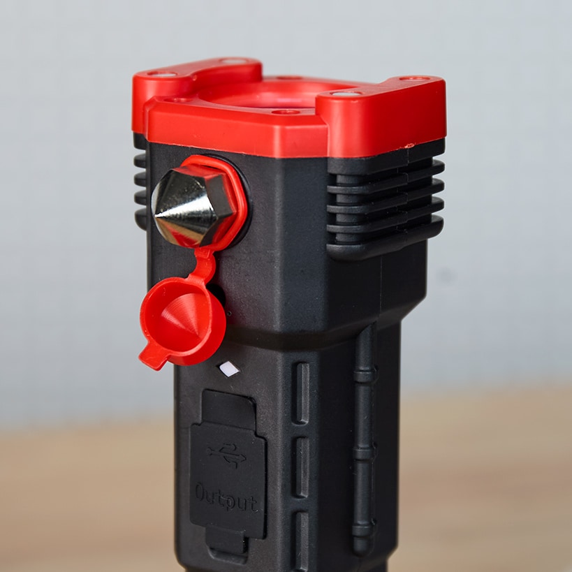Rechargeable COB Flashlight With Safety Hammer and Blade