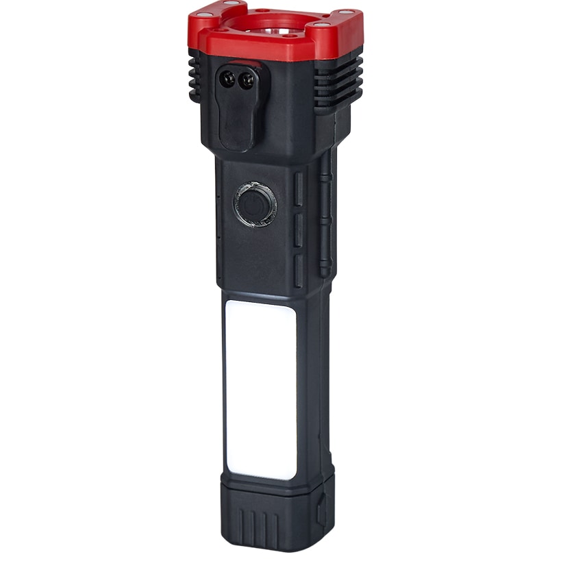 Rechargeable COB Flashlight With Safety Hammer and Blade