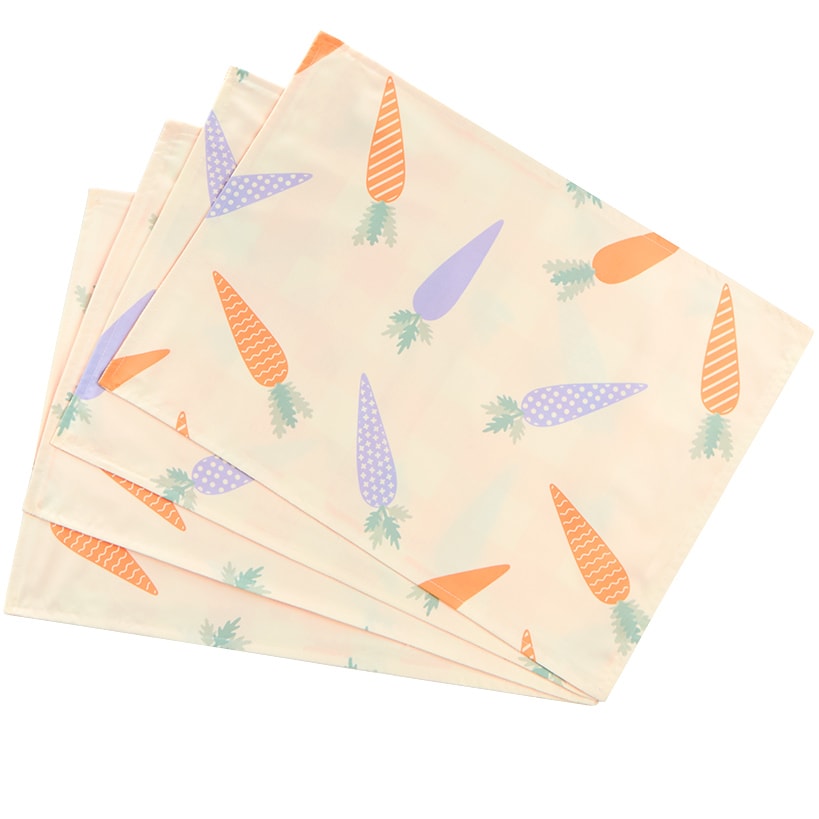 Spring Carrots Set of 4 Placemats