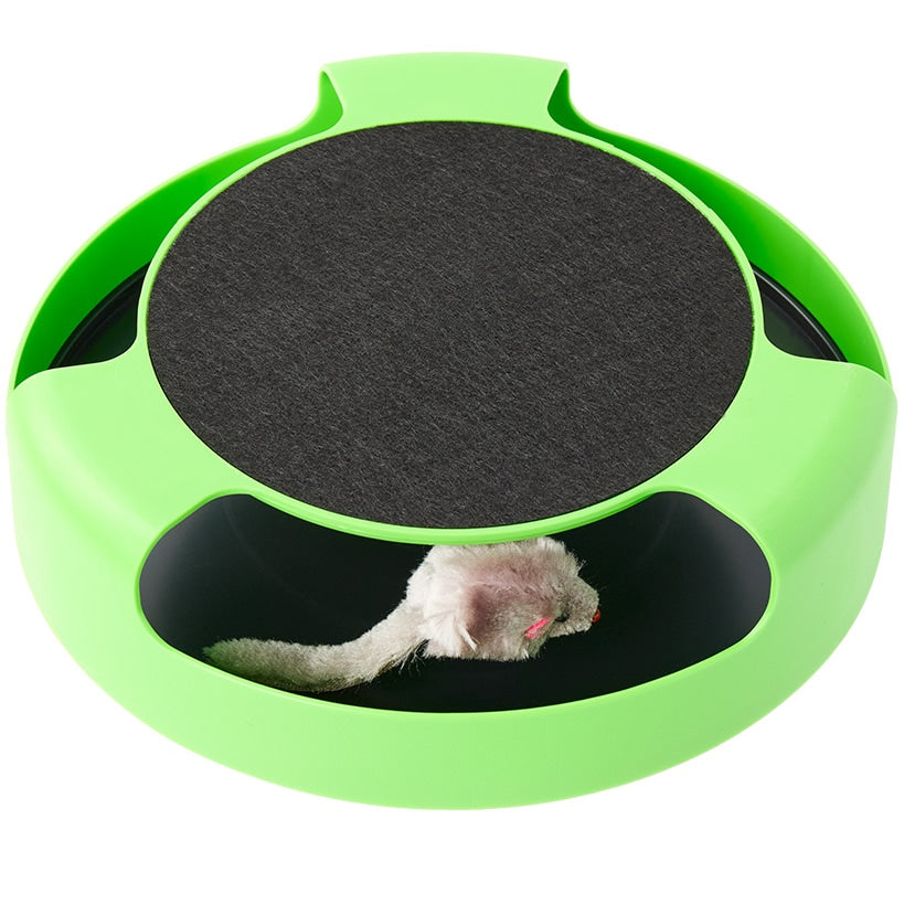Cat Scratch Pad Spinning Toy with Mouse