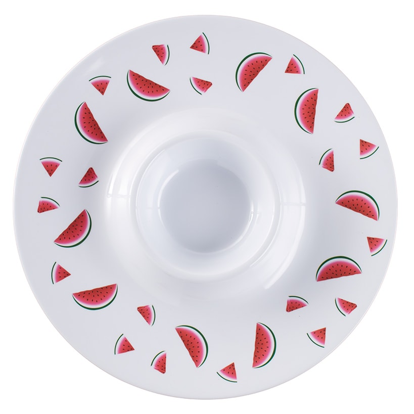Chip and Dip Platter Watermelon Themed