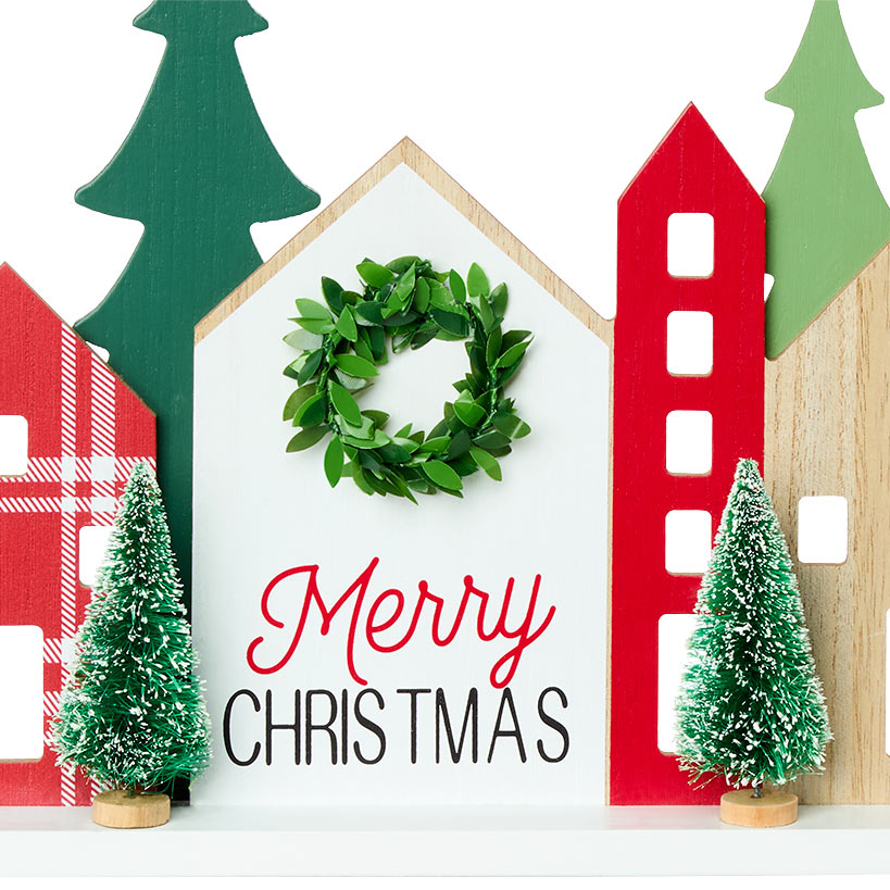 Christmas Wooden Tree Farm or Village Tabletop Décor