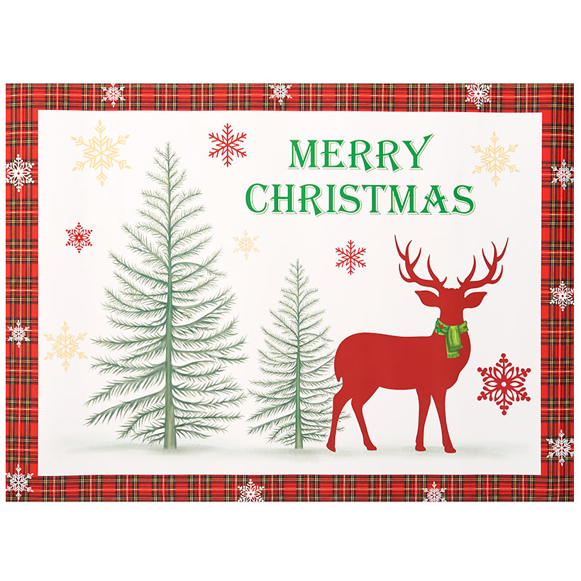 Christmas Deer Kitchen - Magnet, Towels, Tray, or Salt & Pepper Shakers