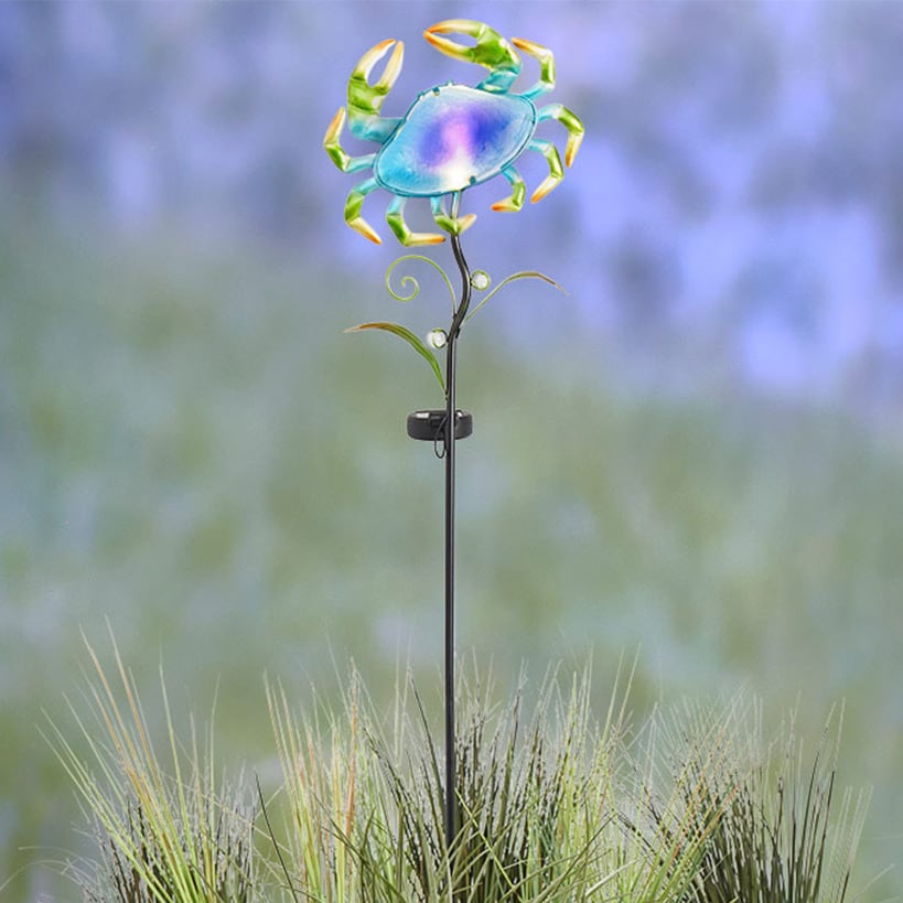 Coastal Sea Creature Solar Lighted Stake - Fish or Seahorse