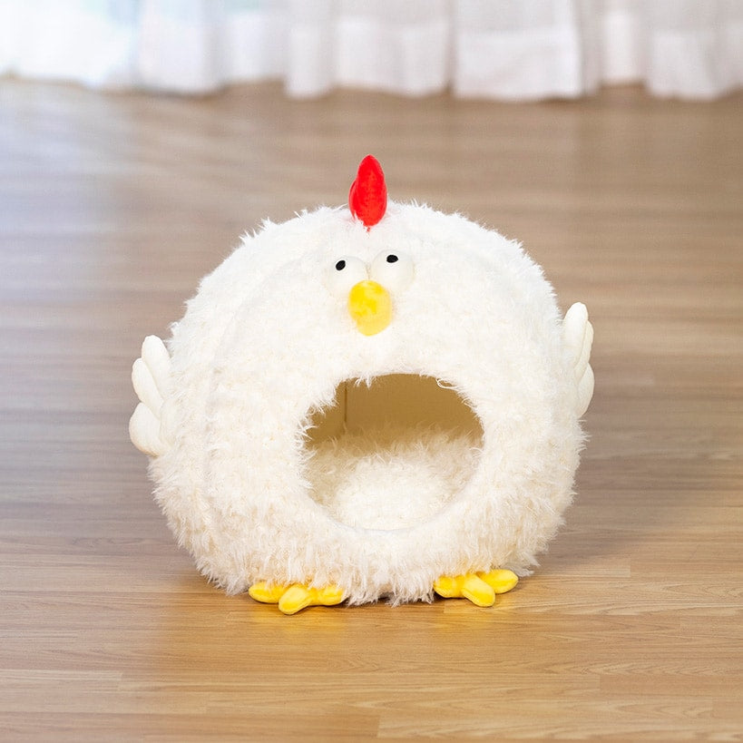 Comfy Chicken Hideaway Cat Bed