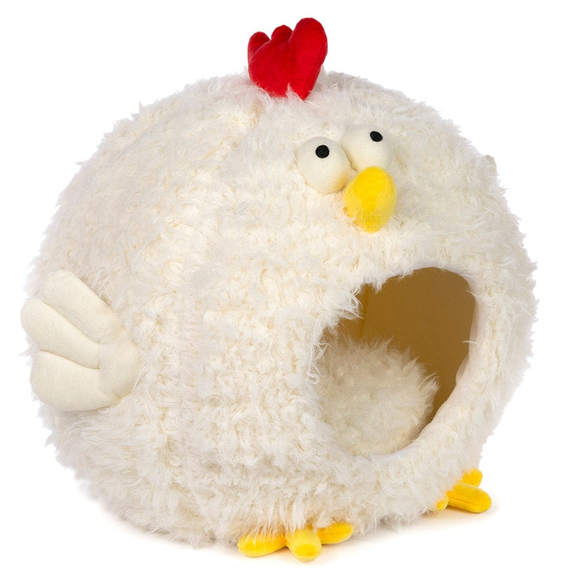 Comfy Chicken Hideaway Cat Bed