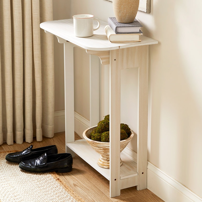 Wood Console Table with Drop Leaf - 30"H