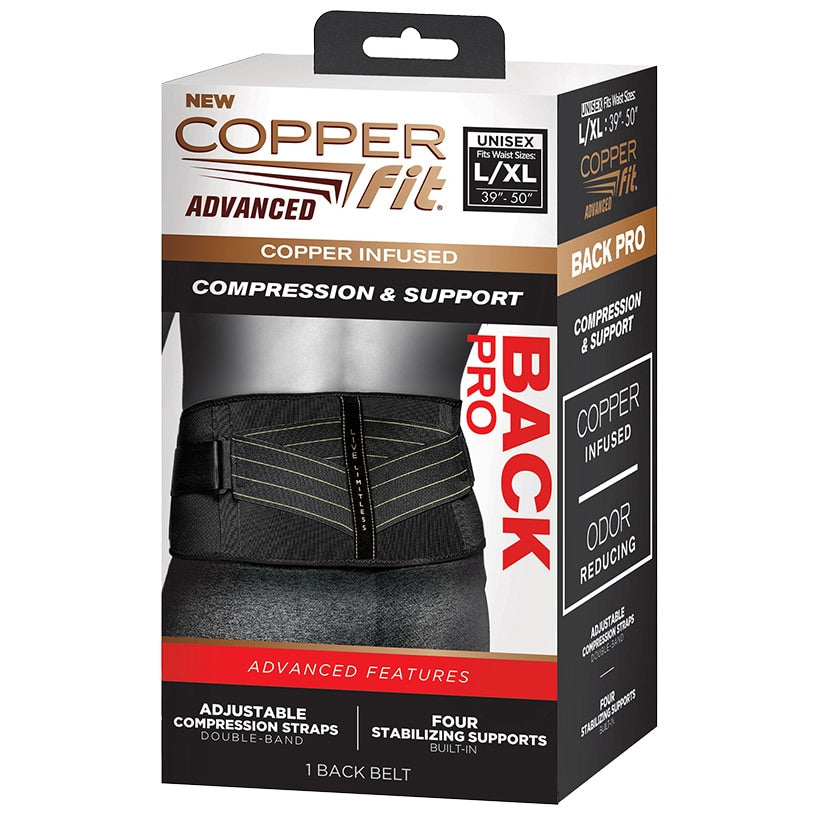 Copper Fit® Advanced Back Pro - Back Support , Unisex with Anti-Odor Fabric