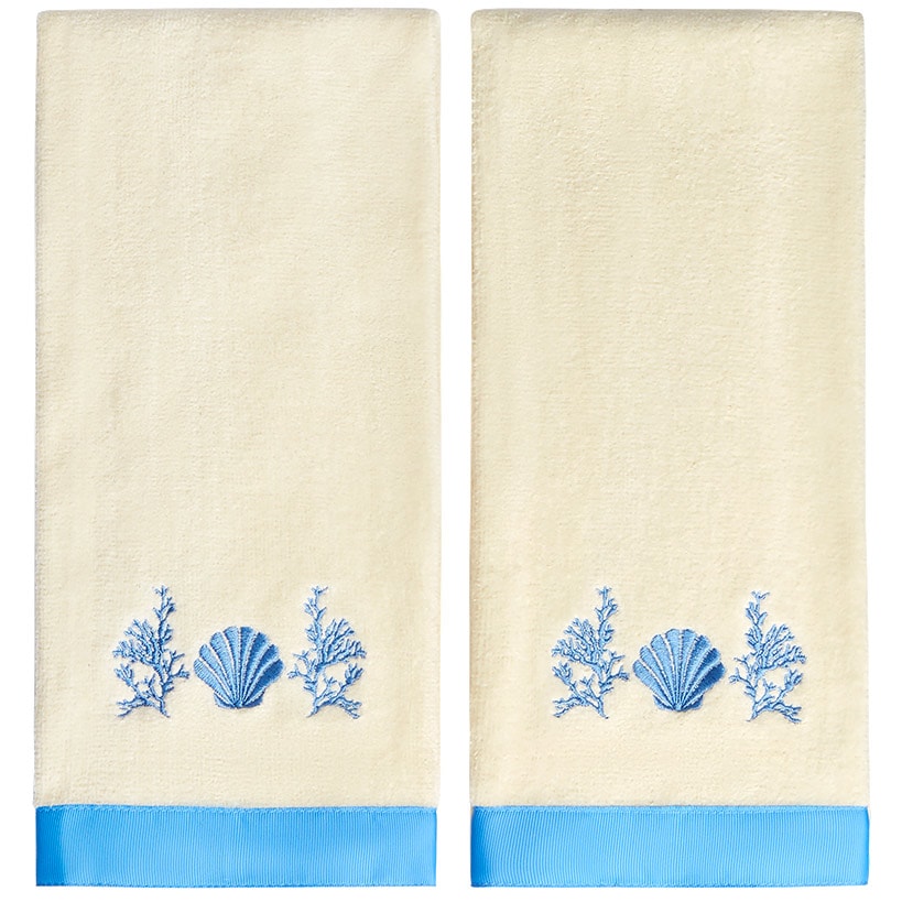 Coral Patch Shower Curtain, Bath Rug, Hand Towels, Valance, or Hooks