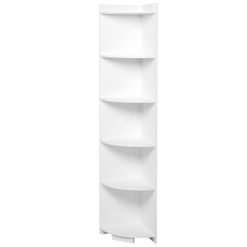 Wood Corner Freestanding Shelf - 5-Tier - 59"H