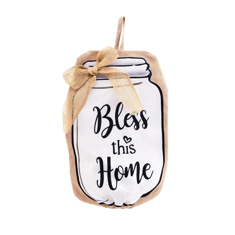 Decorative Grocery Plastic Bag Holder and Organizer - For Kitchen