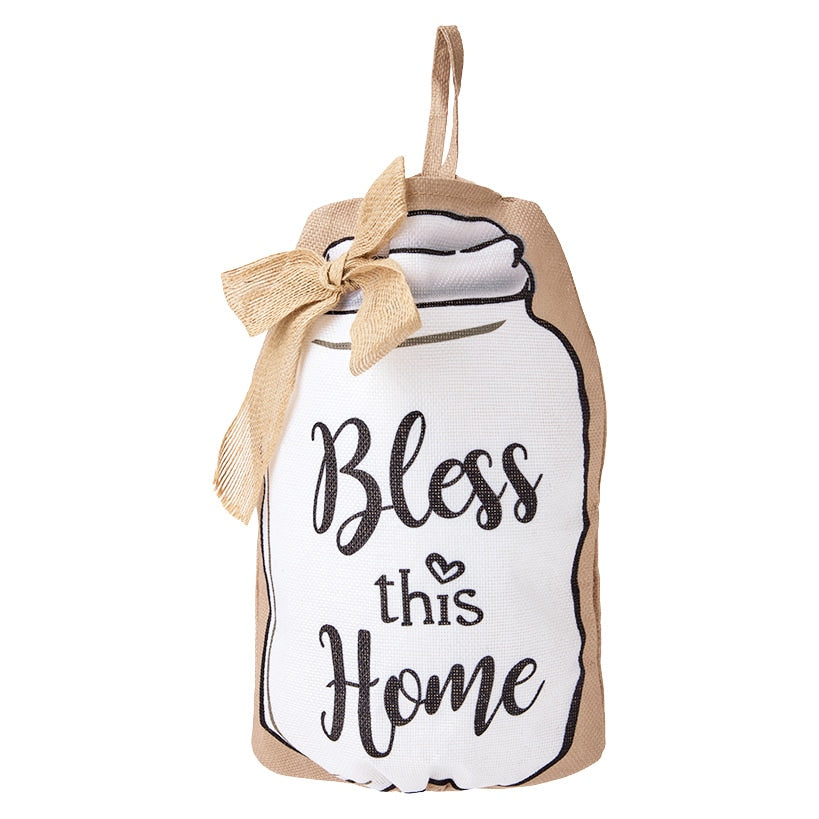 Decorative Grocery Plastic Bag Holder and Organizer - For Kitchen